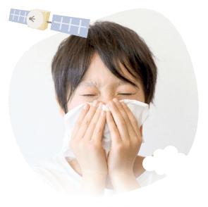 感染症の治療の他、花粉症のお悩みにも対応