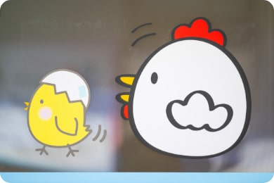 ひよことにわとり